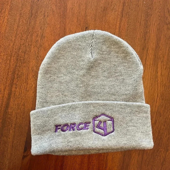 5/20$ Force 4 gray beanie winter hat - Picture 2 of 5